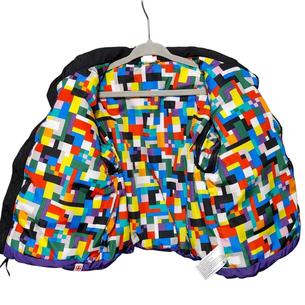 Lego Target Colorblock Detachable Sleeve Zip Up Puffer Jacket Kids Boys Size 3T
